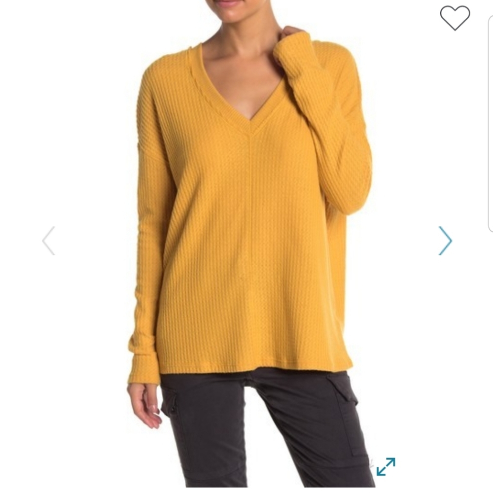 Project Social T Mustard Yellow Sweater